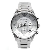 Emporio Armani Men’s Stainless Steel Silver Dial 40mm Watch AR5869